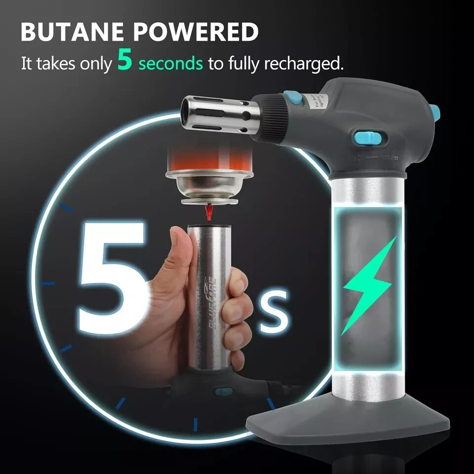 BLUEFIRE Butane Soldering Iron Kit Portable Mini Torch Self-Igniting ...