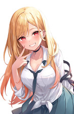 Marin Kitagawa My Dress-up Darling Weatherproof V3 Anime Sticker 6" Car Decal