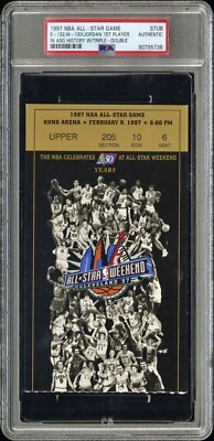 1997 NBA ALL-STAR GAME TICKET🎟️MICHAEL JORDAN 1ST TRIPLE