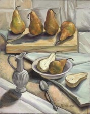 Ceramic Backsplash Tile Mural Fruit Vegetable Kitchen/Bathroom - Yellow Pears