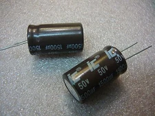 ILLINOIS CAPACITOR Electrolytic 1500UF 50V 20% 105 °C  **NEW**  Qty.2