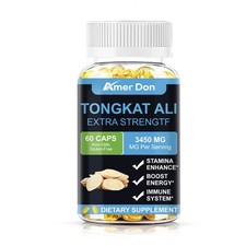 3450mg TongkatAli Extract 200:1 Strong Natural Testosterone Booster 60 Capsules