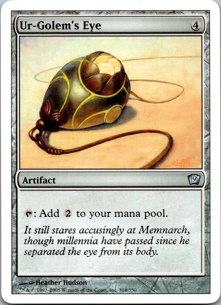 Ur-Golem's Eye U 9ED #314 NM MTG Magic