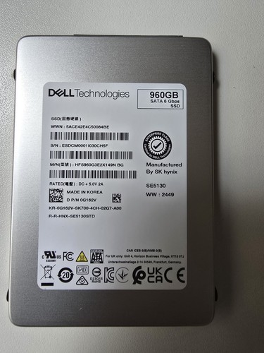 Dell 960GB SATA SSD ESDCM0001L030CH5F