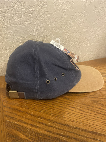 De Colección Años 90 Carhartt Camp Sombrero Gorra Correa LONA AZUL Hecho en EE. UU. Ajustable - Imagen 5 de 10