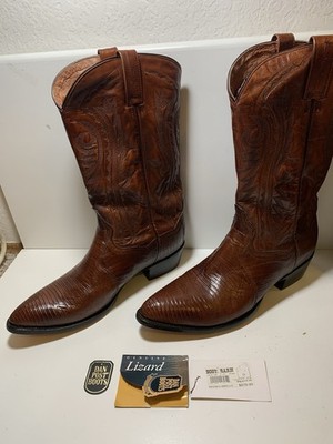 Dan Post Men s Tan Teju Lizard Leather DP2351 (Brown) Western Cowboy Boot 10.5 D