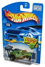 Hot Wheels Fiat 500c 2002 Mattel Green Toy Car 226