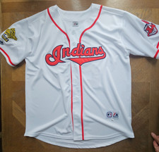 Kenny Lofton #7 Cleveland Indians 1995 World Series Home White Men XL Jersey ⚾️