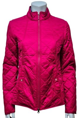 Barbour Original Damen Jacke Backstay gefüttert Stepp Deep Pink Reißverschluss UK 10 UVP149 