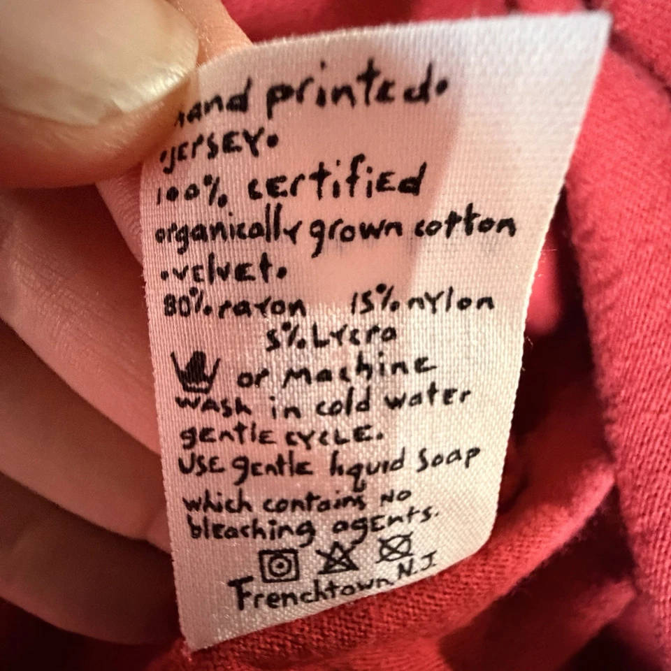 Chaleco Blue Fish Barclay para mujer 1 jersey rojo terciopelo algodón orgánico de colección Foto 4 de 4