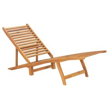 Gartenliege Sonnenliege Holzliege Rückenlehne Verstellbar Massivholz Teak