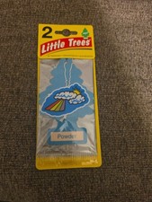 2 Vintage Little Trees Car Hanging Air Freshener Discontinued Scent Powder