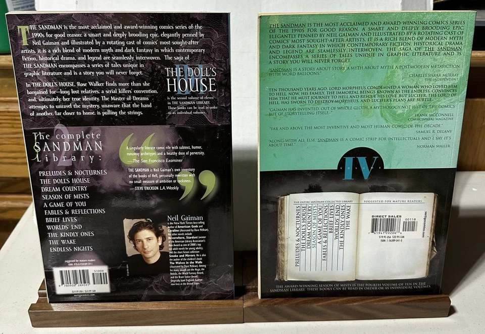 Lot of 10 Sandman Books - Volumes I thru II & IV thru X - Image 4 of 4