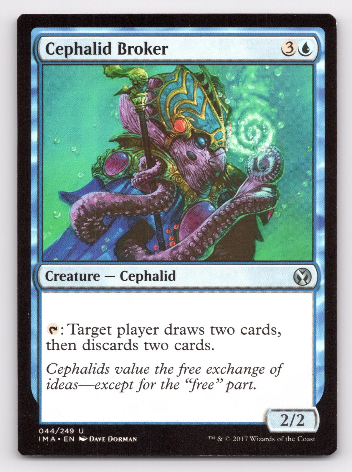 Cephalid Broker 44 Uncommon Iconic Masters Magic: The Gathering Near Mint
