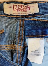 VTG 1990's "BIG MAC Workwear" JC Penney Blue Denim Work Pants 40/32