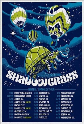 Shadowgrass Winter Spring Tour 2026 Bluegrass Concert Poster