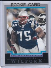 VINCE WILFORK ROOKIE CARD 2004 Bowman NFL RC Football NEW ENGLAND PATRIOTS