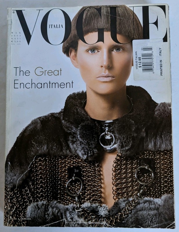 Vogue Italia March 2003 Atella Tennant Natalia Vodianova Magazine