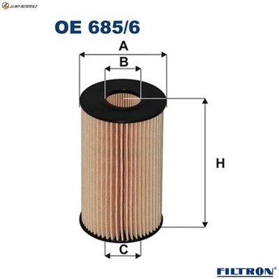 ÖLFILTER OE 685/6 FÜR LEXUS TOYOTA LAND/CRUISER/200/SUV TUNDRA/Pickup 5.0L 8cyl