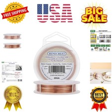 20 Gauge Bare Copper Wire Dead Soft Solid Copper Beading Wire for Jewelry Cra...