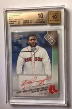 2017 Topps Now Autographs David Ortiz BGS Pristine 34/49 Jersey Number