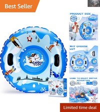 Exquisite 40'' Christmas Snow Tube - Cold-Resistant Sled for Thrilling Rides