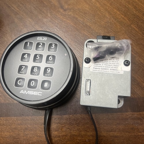 Amsec Electronic Digital Lock Safe Keypad ESL20XL  Slambolt
