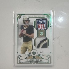 Panini 2025 National Treasures Tyler Shough RC NFL Shield Dual Patch /5 Saints