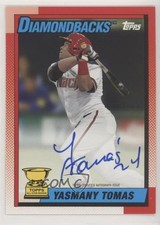 2015 Archives 1990 Topps All-Star Rookies /199 Yasmany Tomas #90AS-YT Auto p7m