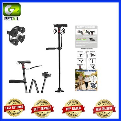 Cane Hero Walking Cane, Ready Walker Cane with Light and Alarm, Smart Walking Ca
