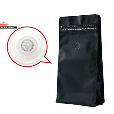 Blockboden Standbodenbeutel 1/2 1 Pfund bunte Kaffeebohnen Verpackung Aluminium 