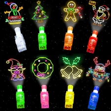 32PCS Christmas Finger Lights – Glow-in-the-Dark Party Favors for Kids Bulk