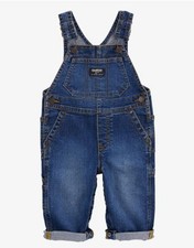 2 packs NWT carters Baby Stretch Denim Classic Overalls - Dark Wash