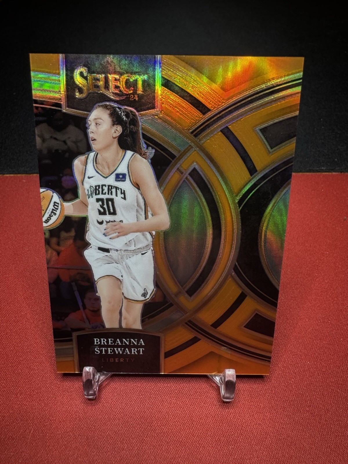 2024 Panini Select WNBA - Premier Level Breanna Stewart #185 Orange Prizm /125