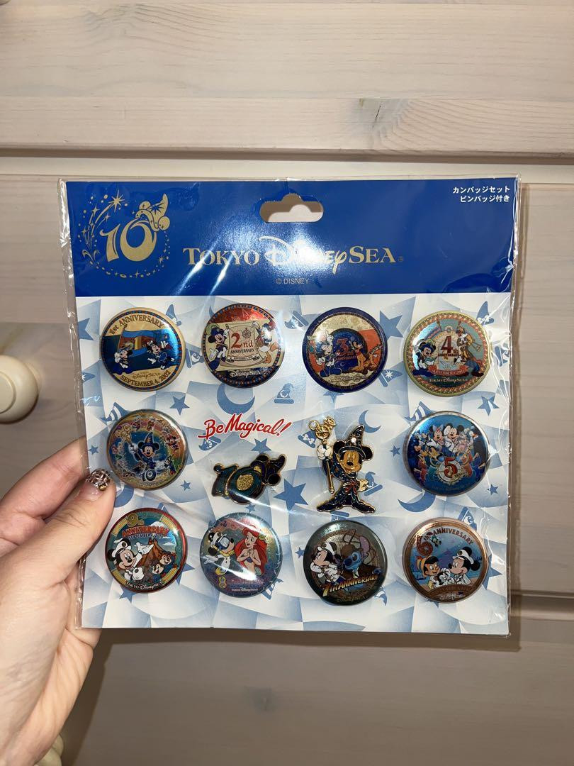 【新品】1周年&10th Anniversary PINS COLLECTION Disney D23 Official Fan Club 10 Year Anniversary 10 PIN SET