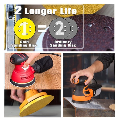 High-End Materials 6 inch Hook and Loop Sanding Discs 800 Grit Random Orbital... - Picture 3 of 7