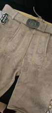 Herren Trachtenlederhose Gr. 52 – 100% Ziegenleder – Neu