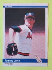 Tommy John - 1984 Fleer Baseball Trading Card # 522 - California Angels