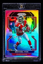 Michael Vick RARE REFRACTOR SILVER PRIZM INVESTMENT CARD Atlanta Falcons SSP