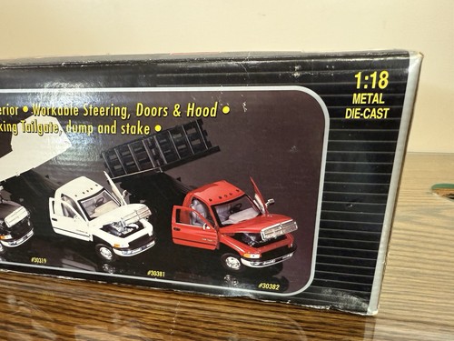 1/18 Anson Dodge Ram 3500 V10 Dually Pickup Truck DieCast Red NEW - Picture 10 of 14