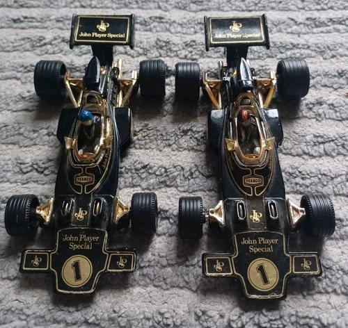 Vintage Corgi Toys Whizzwheels John Player Special F1 Cars x2 -Scale 1/36 In VGC