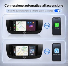 Autoradio Fiat Punto Linea CarPlay Android Auto Wireless Bluetooth Rds Plug Play - Miniatura 4