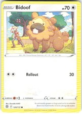Carta Pokemon Bidoof 120/172 Stelle Brillanti BRS NM TCG