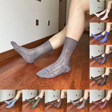 Versatile Style Men Crew Socks Business Dress Tube Applicable Gender: Male