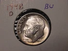 1948-D ROOSEVELT DIME BU NICE ORIGINAL COIN FREE SHIPPING