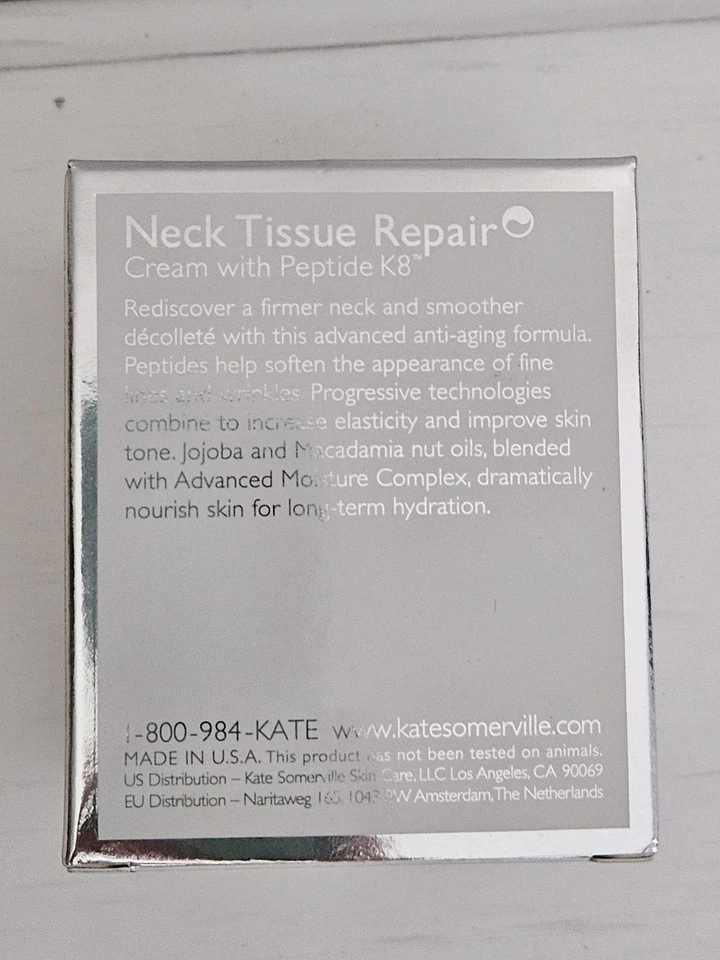 Kate Somerville Neck Tissue Repair Cream Peptides Anti-Aging 1.7 Oz New Boxed - Image 4 of 4