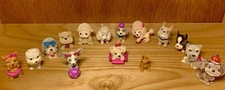 Puppy In My Pocket Lot Of 15 Miniature Fuzzy Dog Figurines