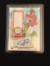 Sammy Stafura 2025 Boys of Summer Prospect Materials Auto #6/99 - Reds
