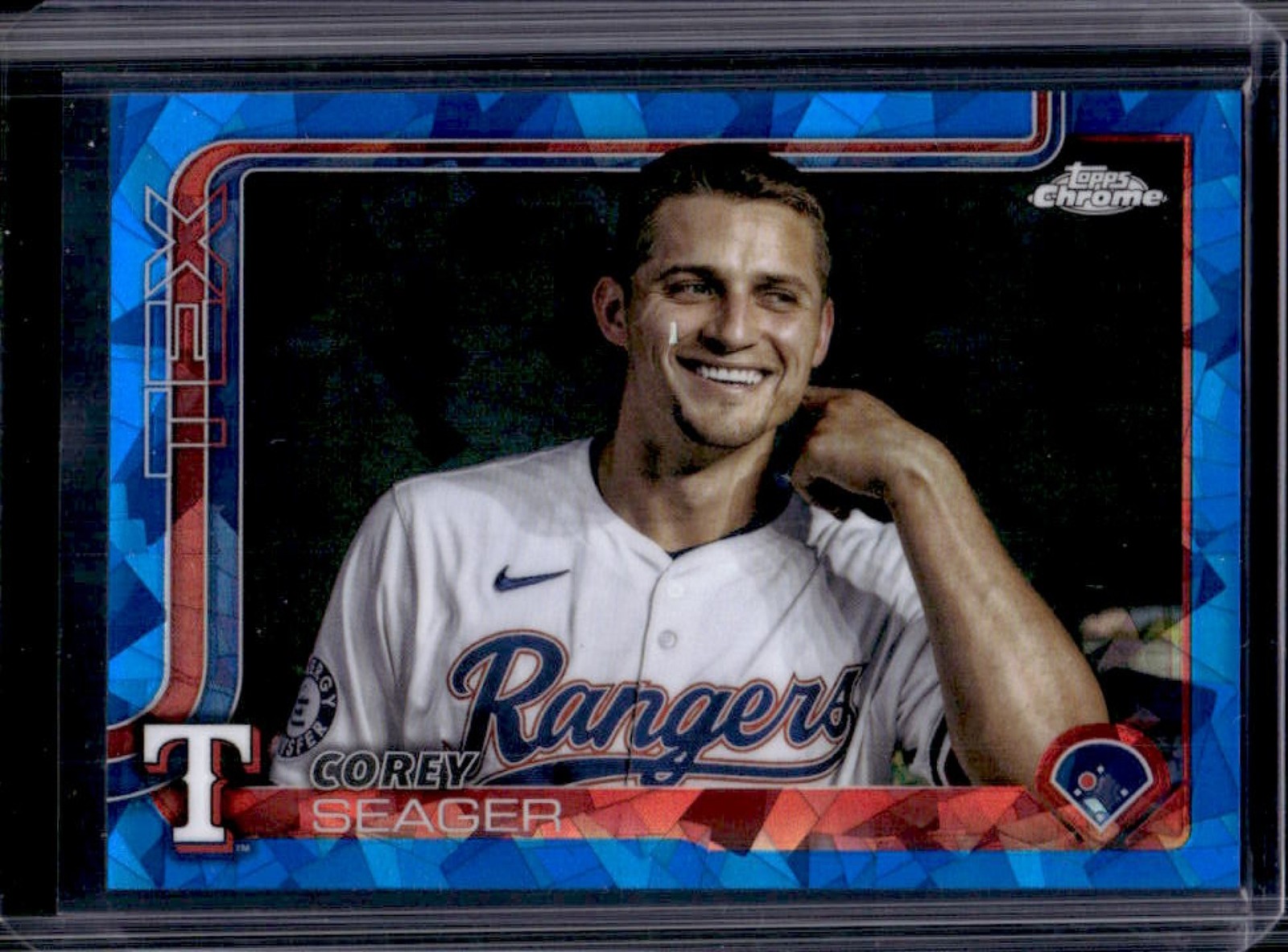 2025 Topps Chrome Sapphire Corey Seager Image Variation SP #24 Rangers