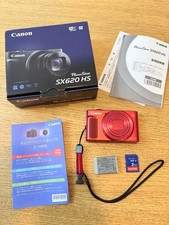 Canon PowerShot SX620 HS Red Compact Digital Camera Tested Working Japan